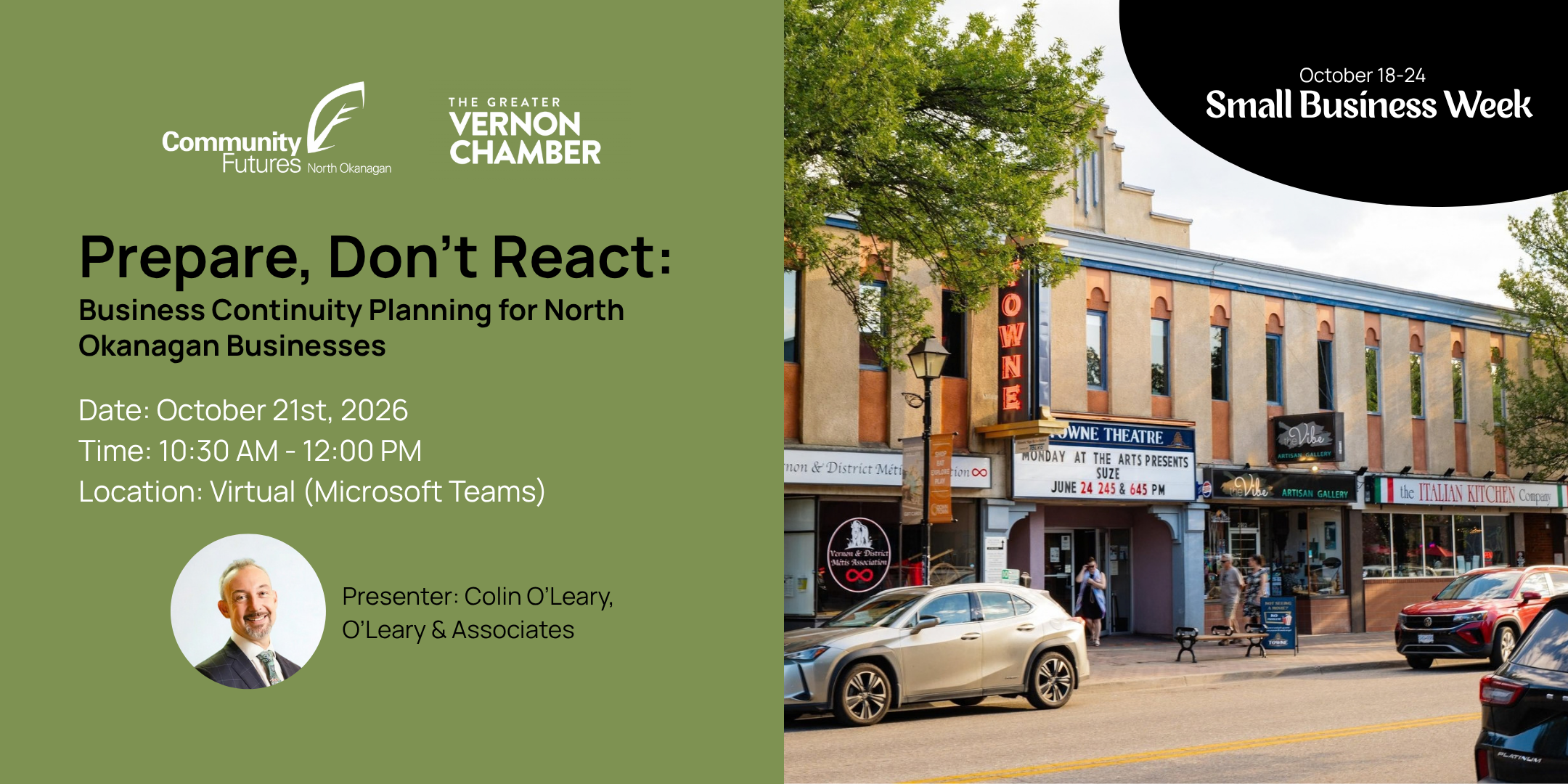 Continuity Planning Workshop – SBW – Oct 21